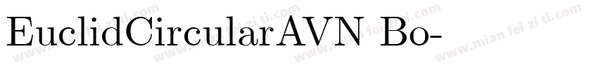 EuclidCircularAVN Bo字体转换
